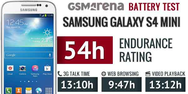 زمان پایداری کلی باتری باطری سامسونگ گلکسی اس 4 مینی Samsung Galaxy S4 Mini